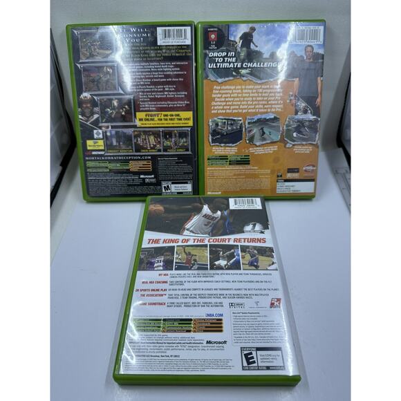 Original XBox Video Game Bundle Lot Tony Hawk 4 Mortal Kombat Deception NBA 2K7 - Picture 3 of 4